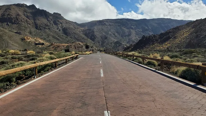 road on Mt. Teide in Tenerife
